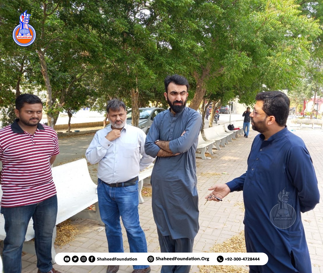 Shaheed Foundation visited Wadi-e-Hussain Graveyard Karachi